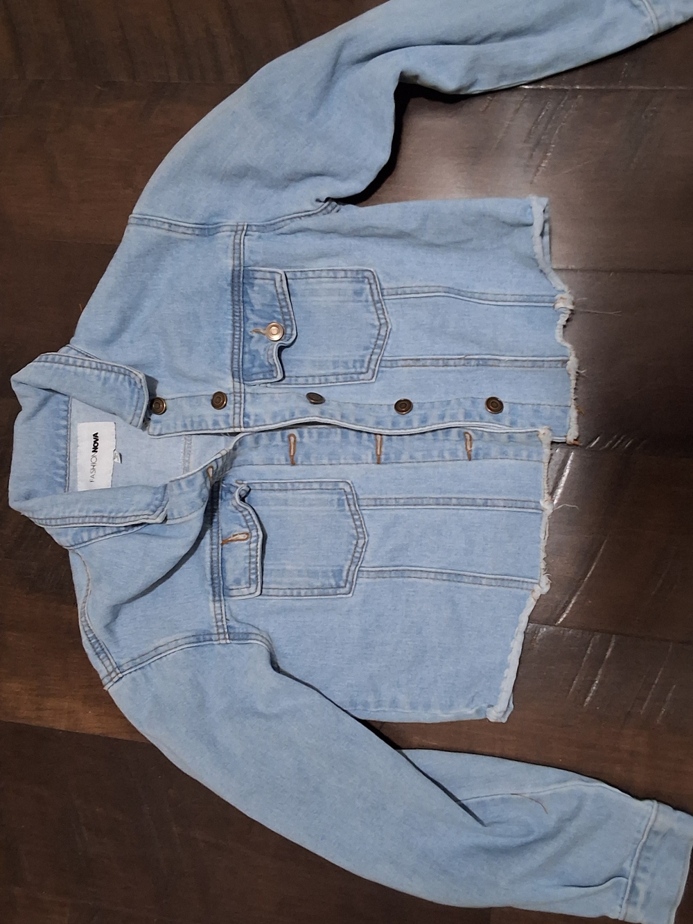 Fashion Nova Light Blue Denim Jean Jacket